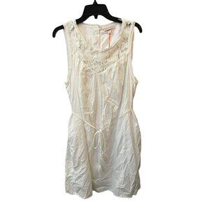 Women's Wide Strap Sleeveless A-Line Dress  Knox Rose  White  XL